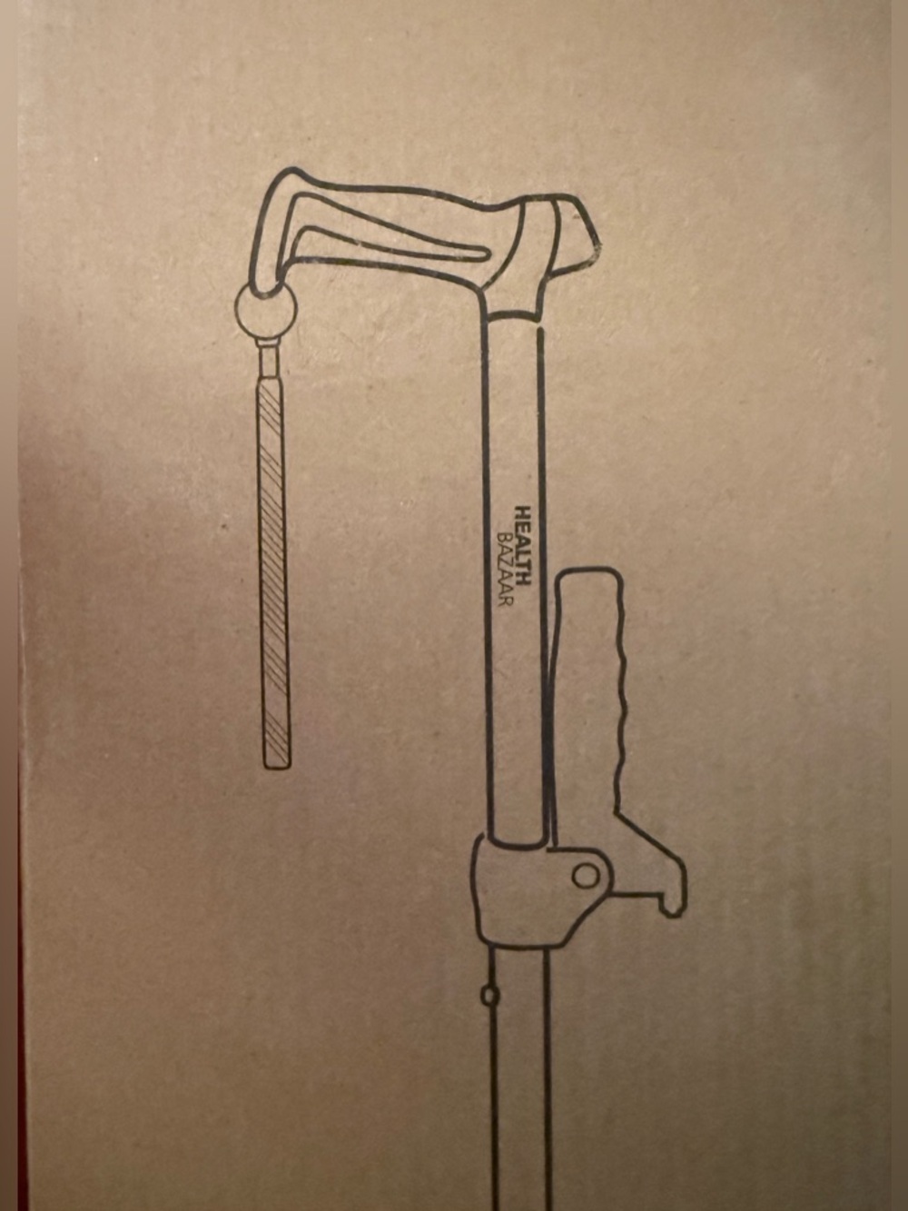 Health Bazaar Black Quad Cane Adjustable Assembly Required - Picture 8 of 16